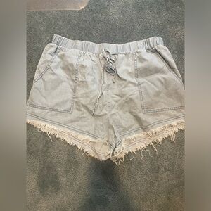 Light Jean Mom Shorts